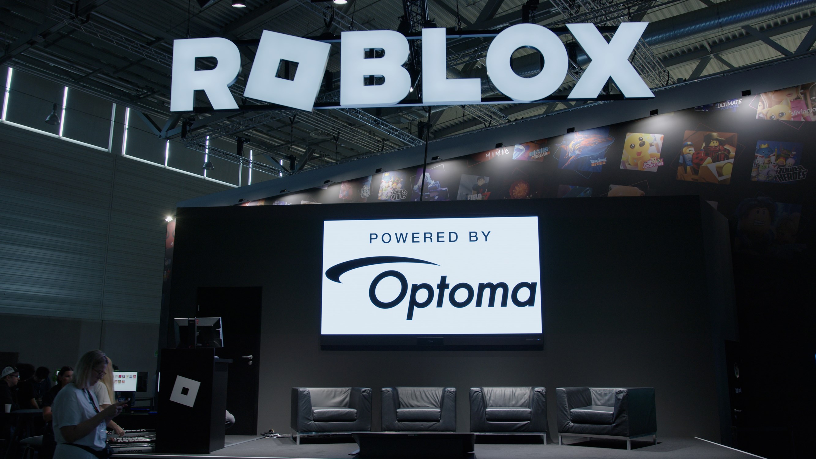 Optoma Screens Create Next-Level Experiences for Roblox Fans at Gamescom 2025