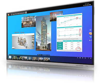 Reactiv SUITE en un IFPD Optoma 